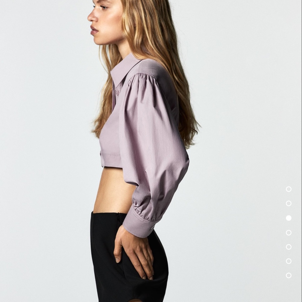 Zara voluminous poplin shirt